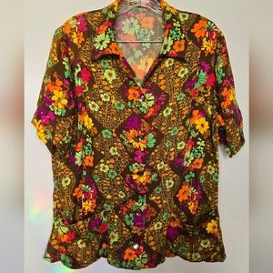 Groovy Vintage Psychedelic Blouse